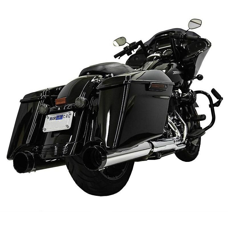 1995～2016 ツーリング ストレート スリップオン マフラー (クローム)2