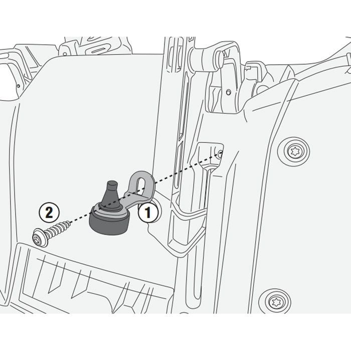 ジビ (GIVI) パンアメリカ ウィンドシールド マウンティングキット1