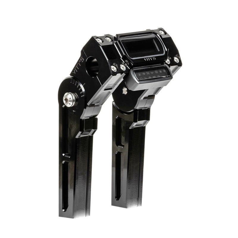 FXBB/S、FXLRST アジャスタブル ライザー 8インチ ブラック 1-1/8インチハンドル用 Vitys Design （ビティーズデザイン）