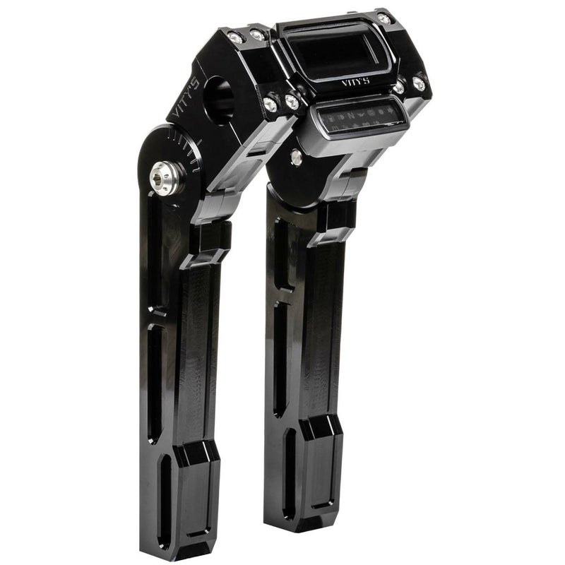 FXBB/S、FXLRST アジャスタブル ライザー 10インチ ブラック 1-1/8インチハンドル用 Vitys Design （ビティーズデザイン）