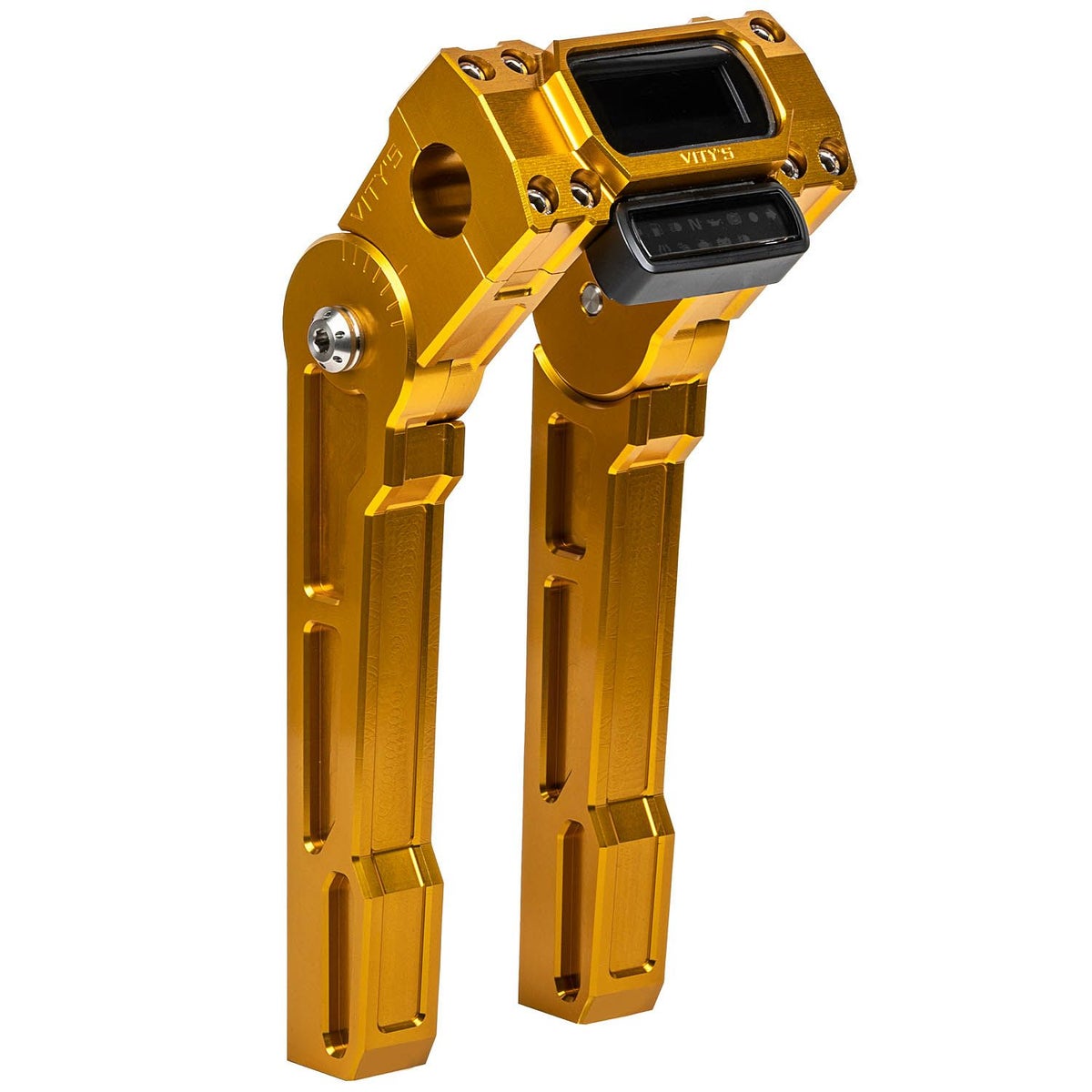 FXBB/S、FXLRST アジャスタブル ライザー 10インチ ゴールド 1-1/8インチハンドル用 Vitys Design （ビティーズデザイン）