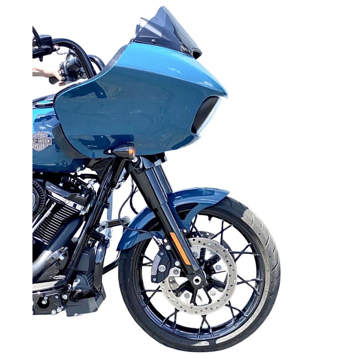 2024以降ツーリング用 レトロ・19インチ スチール フロントフェンダー1