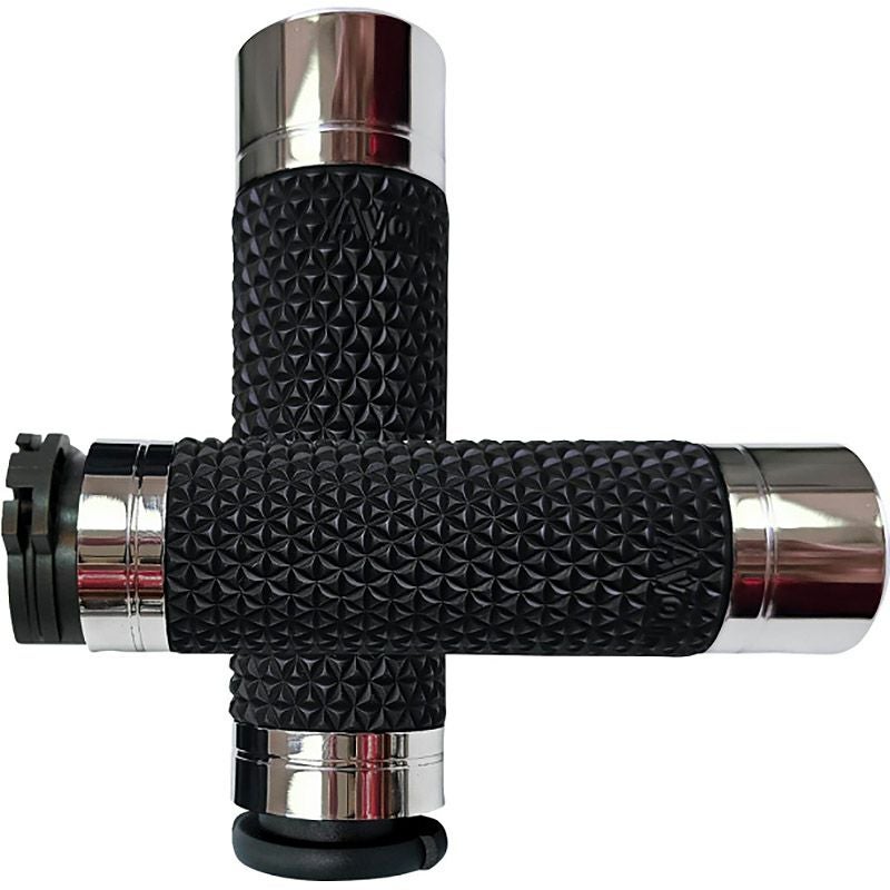  ハーレー ケーブルスロットル用 エイボン K25 グリップ (クローム)