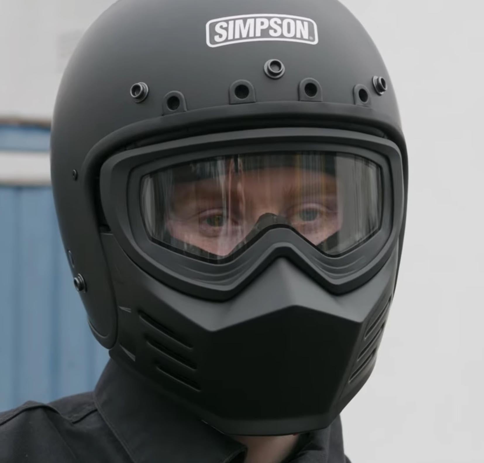 シンプソン チョッパー・ジェット ヘルメット (グロスブラック
