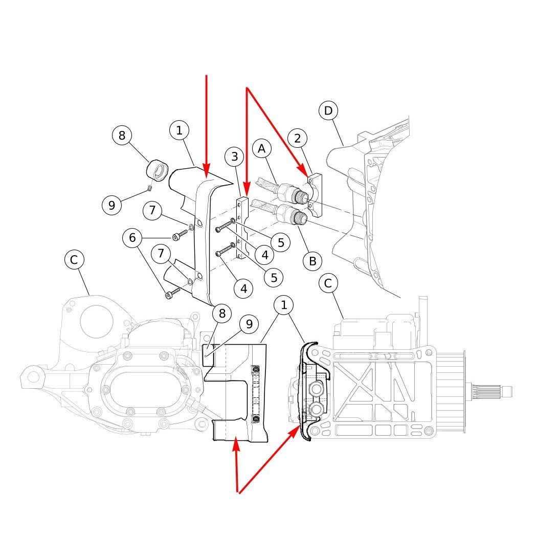  2000～2006 ソフテイル エンジン・トランスミッション マウントカバー (クローム)3