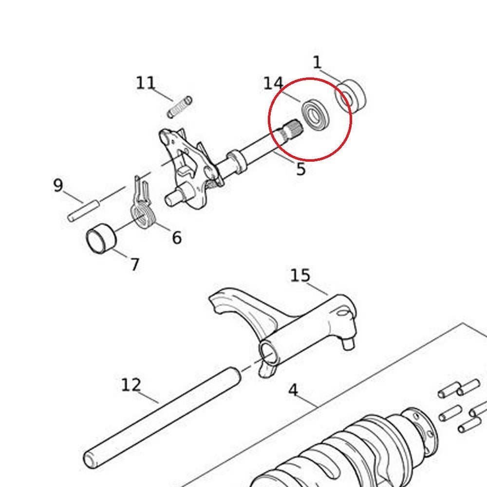  2006年以降 スポーツスター シフターシャフト オイルシール JAMESGASKETS 