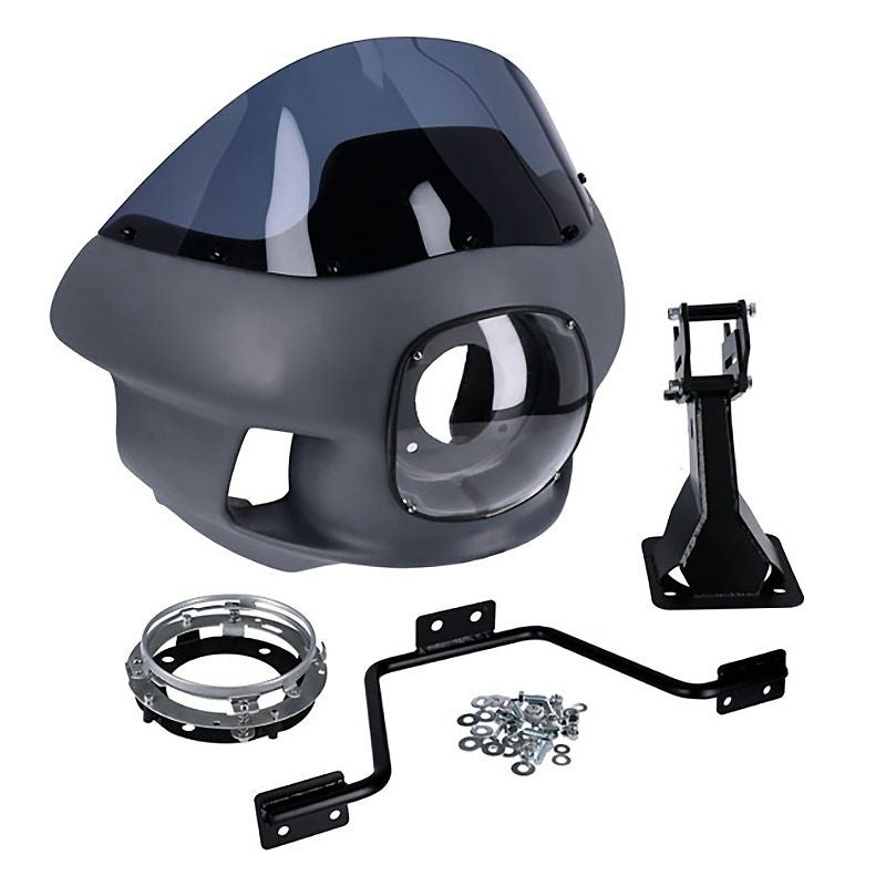 M8 ローライダー/S、ストリートボブ、ファットボブ フレームマウント・フェアリング キット (未塗装)