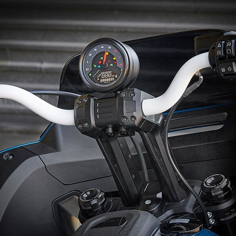 M8 ファットボブ 11.5インチ プルバックライザー アッパー・メーターマウント付 リックスモーターサイクル