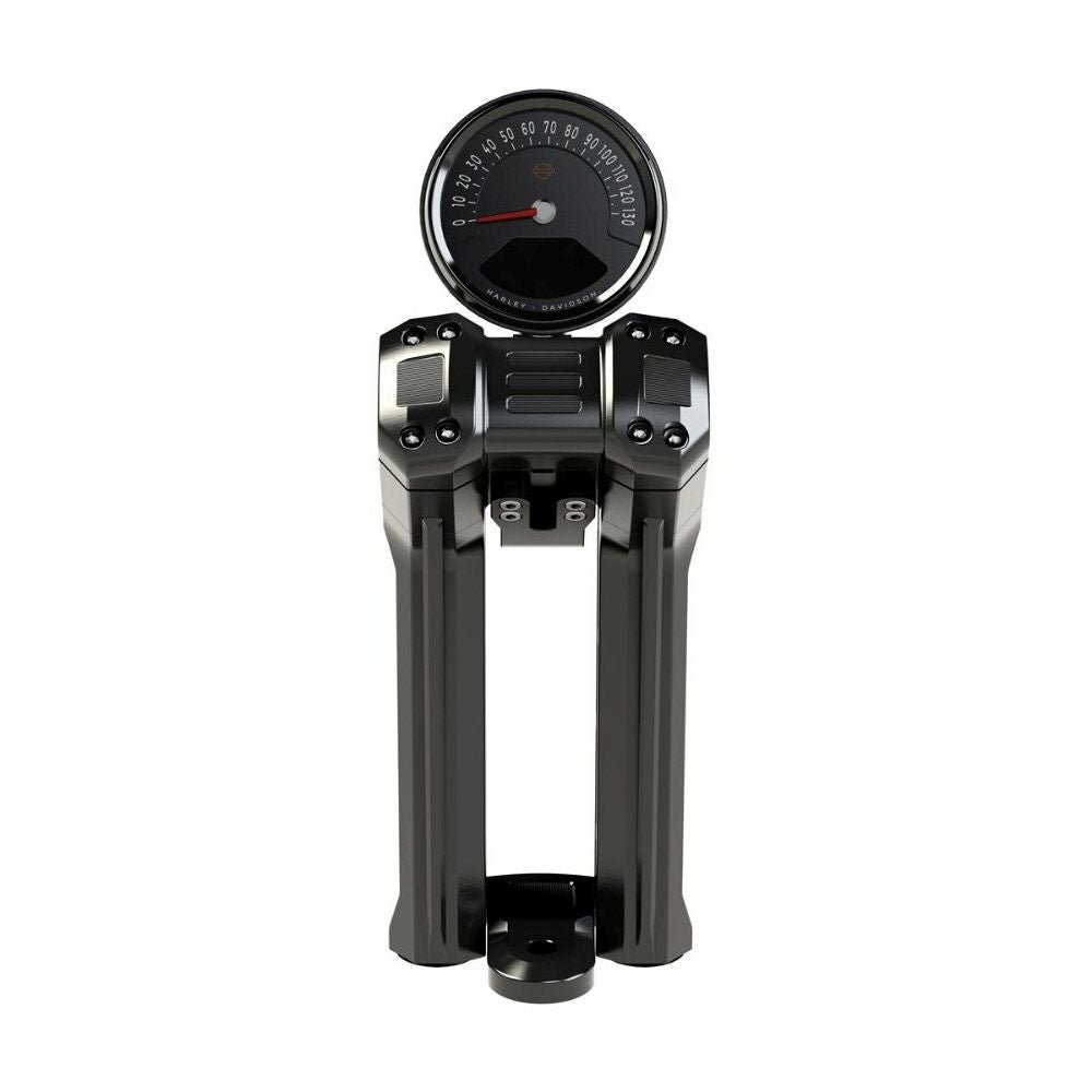  M8 ファットボブ クラブスタイル メーターマウント付 10インチ プルバックライザー4