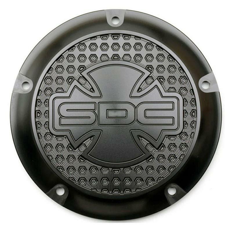 サンディエゴカスタムズ M8ソフテイル ヘックス・ダービーカバー (ブラック)