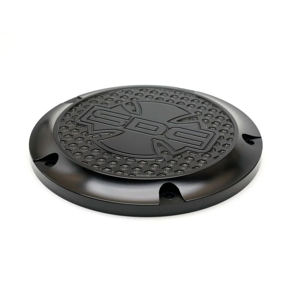 サンディエゴカスタムズ M8ソフテイル ヘックス・ダービーカバー (ブラック)1