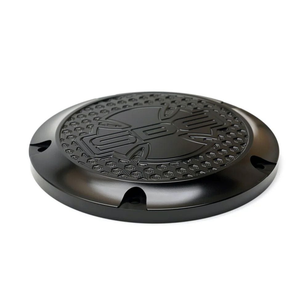 サンディエゴカスタムズ M8ソフテイル ヘックス・ダービーカバー (ブラック)2