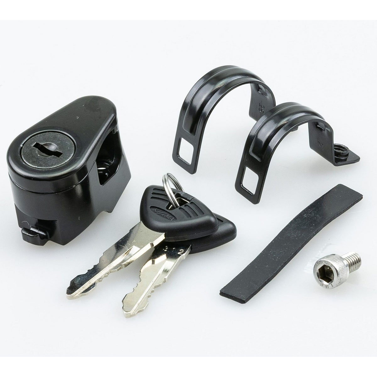 キジマ パイプクランプ式 汎用 ヘルメットロック (ブラック)1