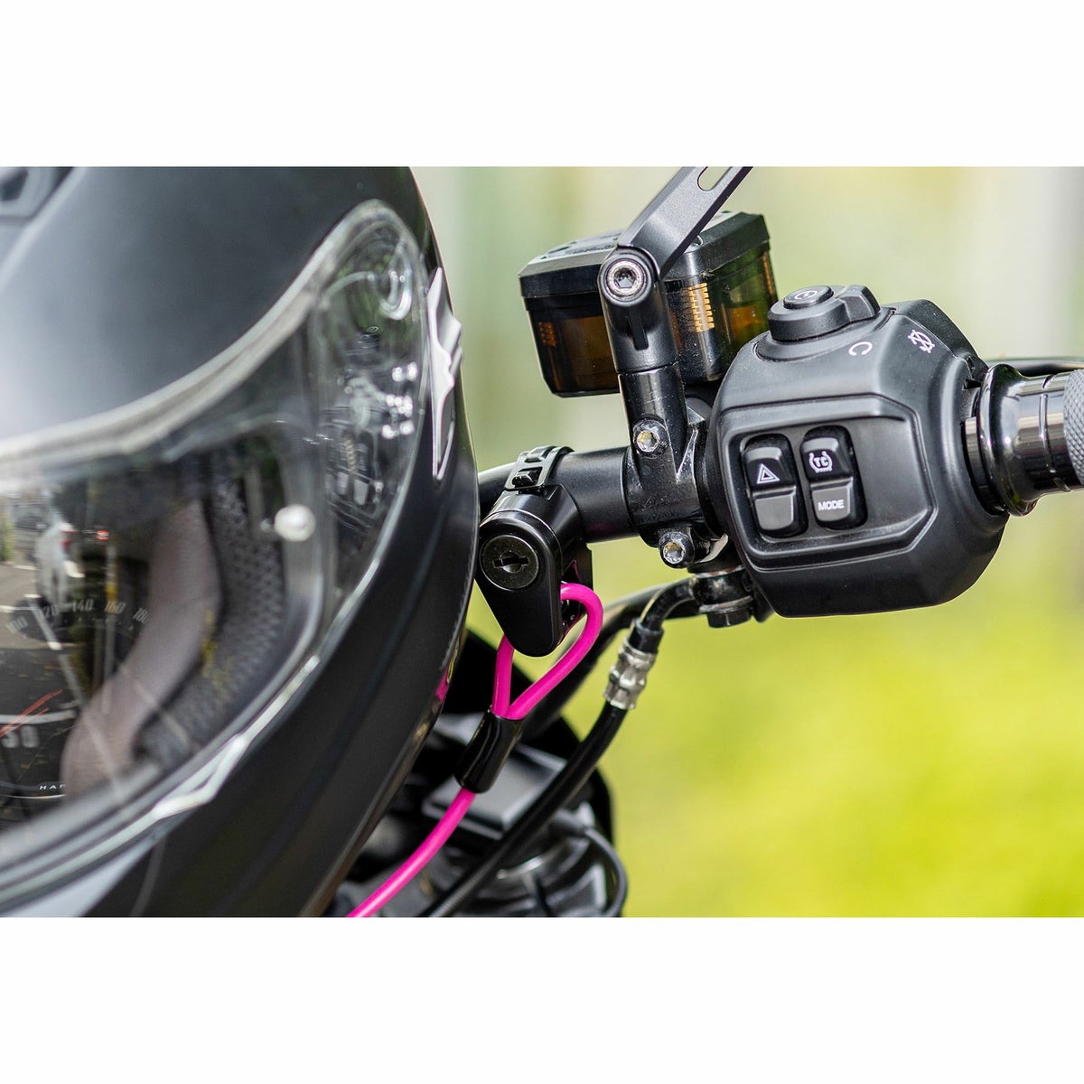 キジマ パイプクランプ式 汎用 ヘルメットロック (ブラック)3