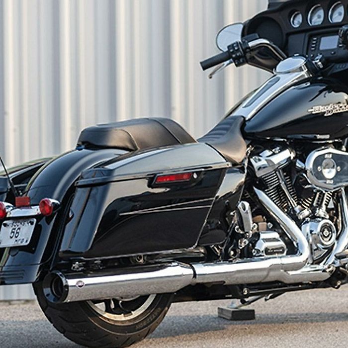 M8 ツーリング 4.5インチ・GNX スリップオンマフラー/クロスオーバー・プラグセット (クローム)