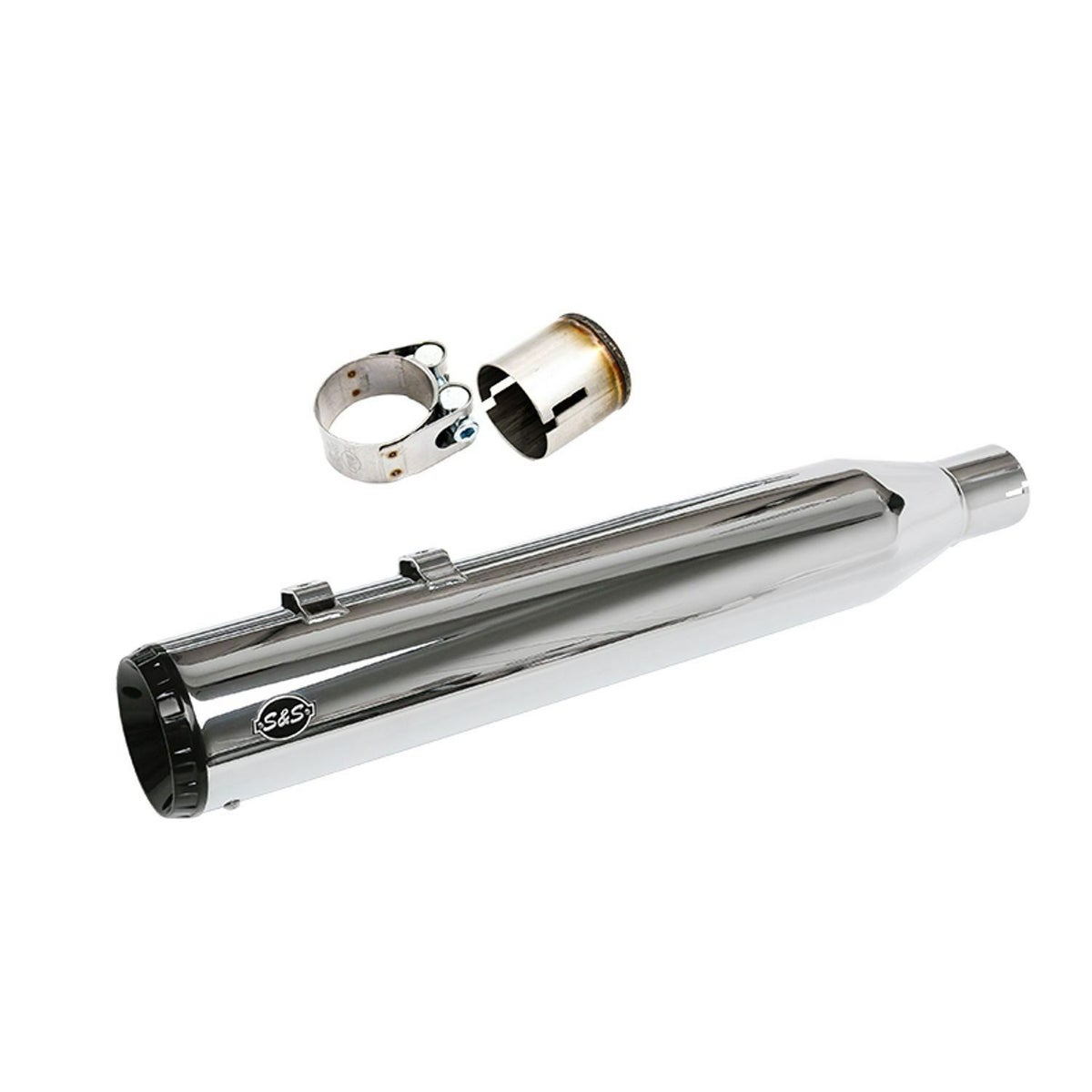 M8 ツーリング 4.5インチ・GNX スリップオンマフラー/クロスオーバー・プラグセット (クローム)1