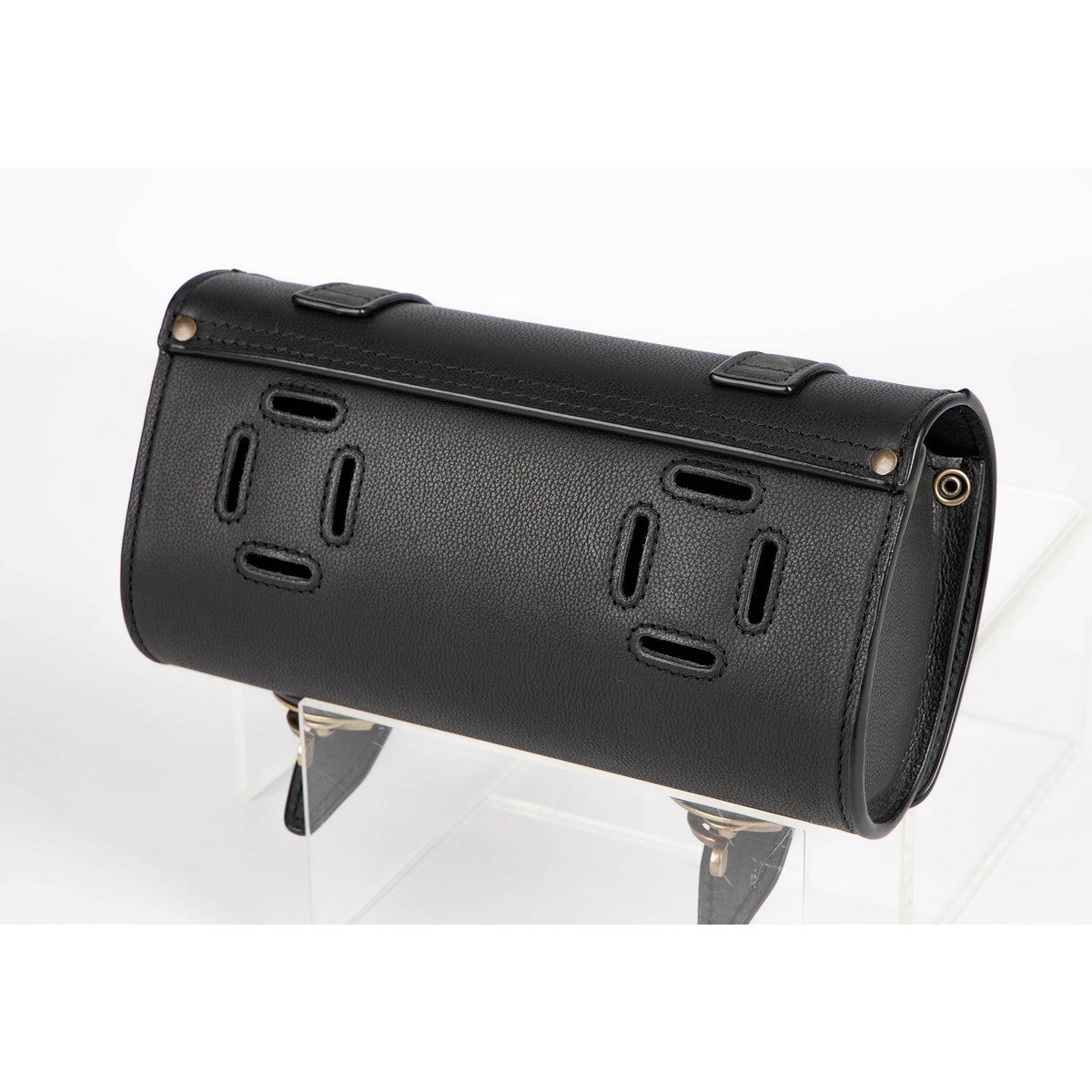 デグナー TB-8 レザー ビンテージ オーバル・ツールバッグ 1.5L (ブラック)2