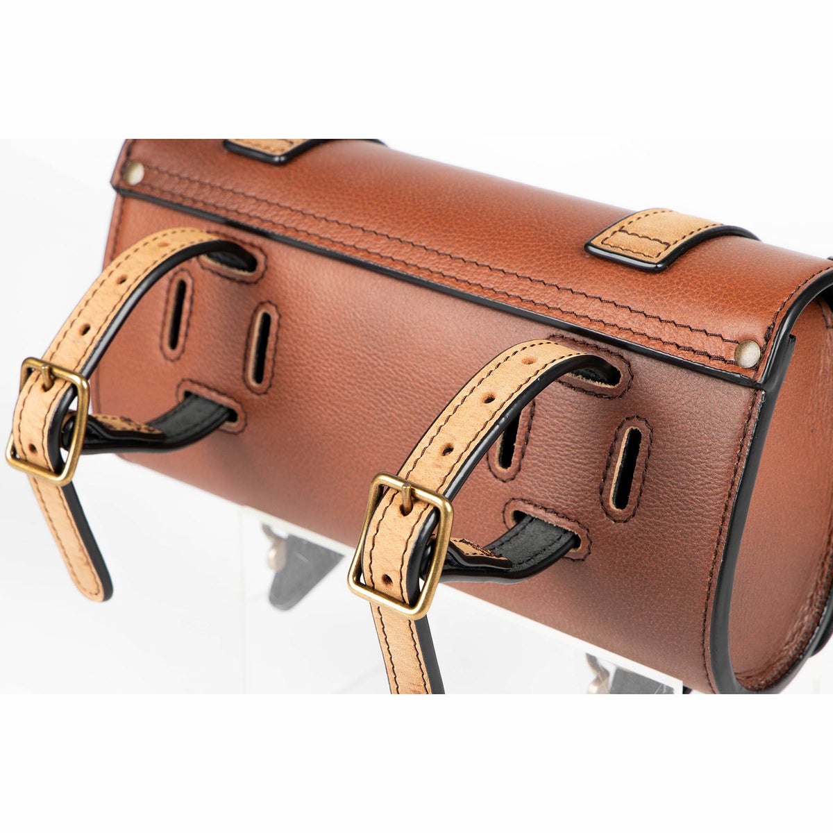 デグナー TB-8 レザー ビンテージ オーバル・ツールバッグ 1.5L (ブラウン)4