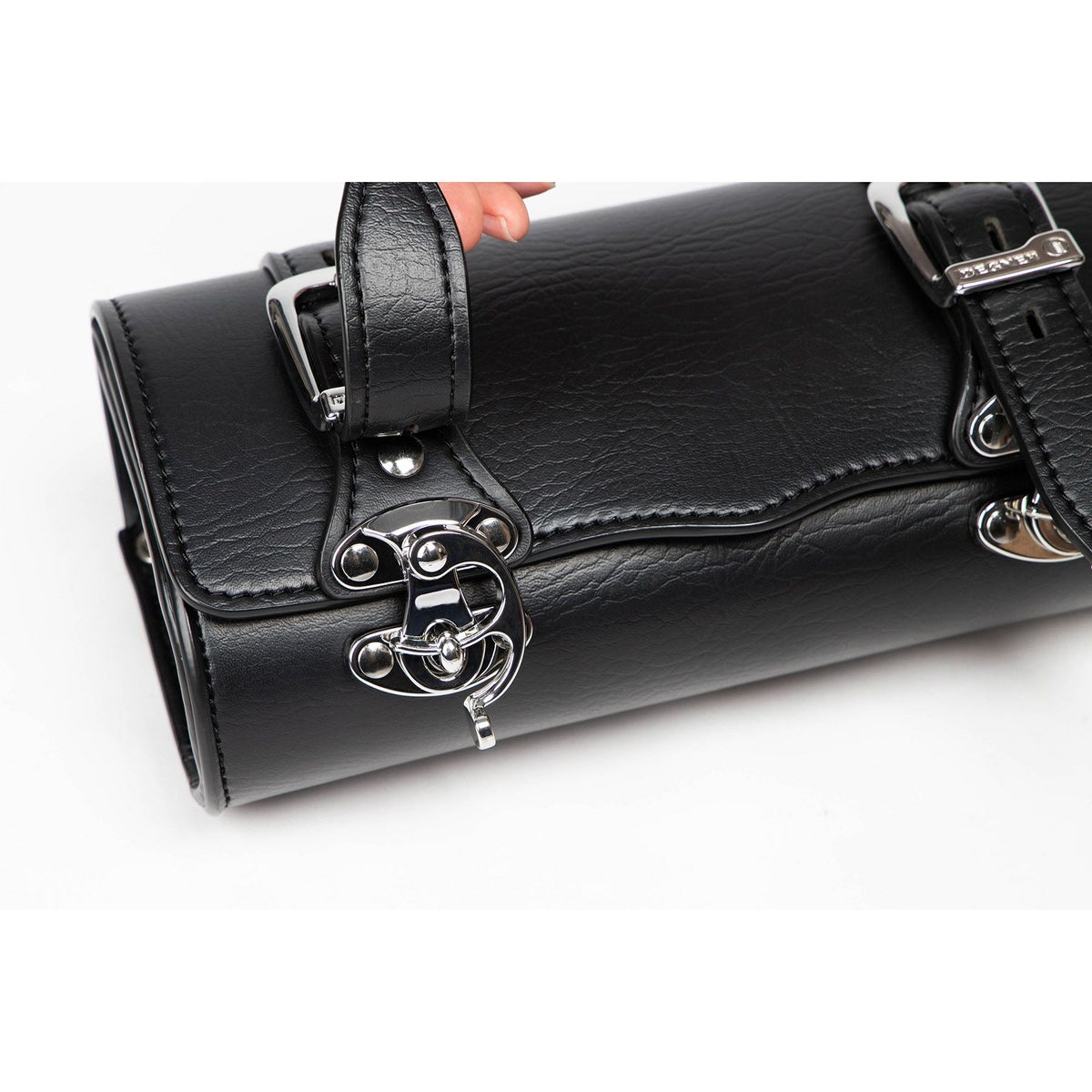 デグナー DTB-3 シンセティックレザー オーバル・ツールバッグ 1.5L (ブラック)3