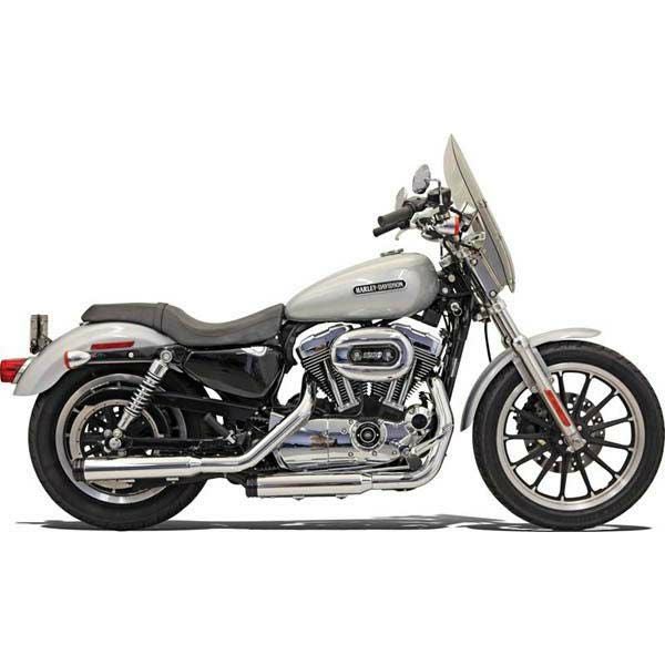 バッサーニ(Bassani)　3インチ スリップオン・マフラー・ブラックエンドキャップ　04～13　スポーツスター-01