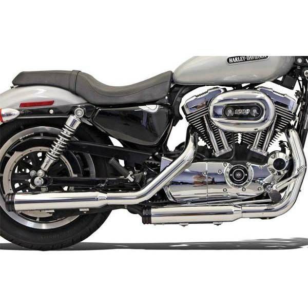 バッサーニ(Bassani)　3インチ スリップオン・マフラー・ブラックエンドキャップ　04～13　スポーツスター-02