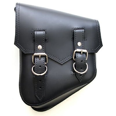 La Rosa Design ビンテージ・スイングアームバッグ（本革）　左側　ブラック-01