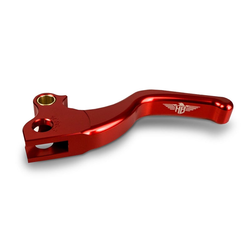 ダイナ、スポーツスター、ソフテイル、ツーリング ショートレバー セット (レッド)