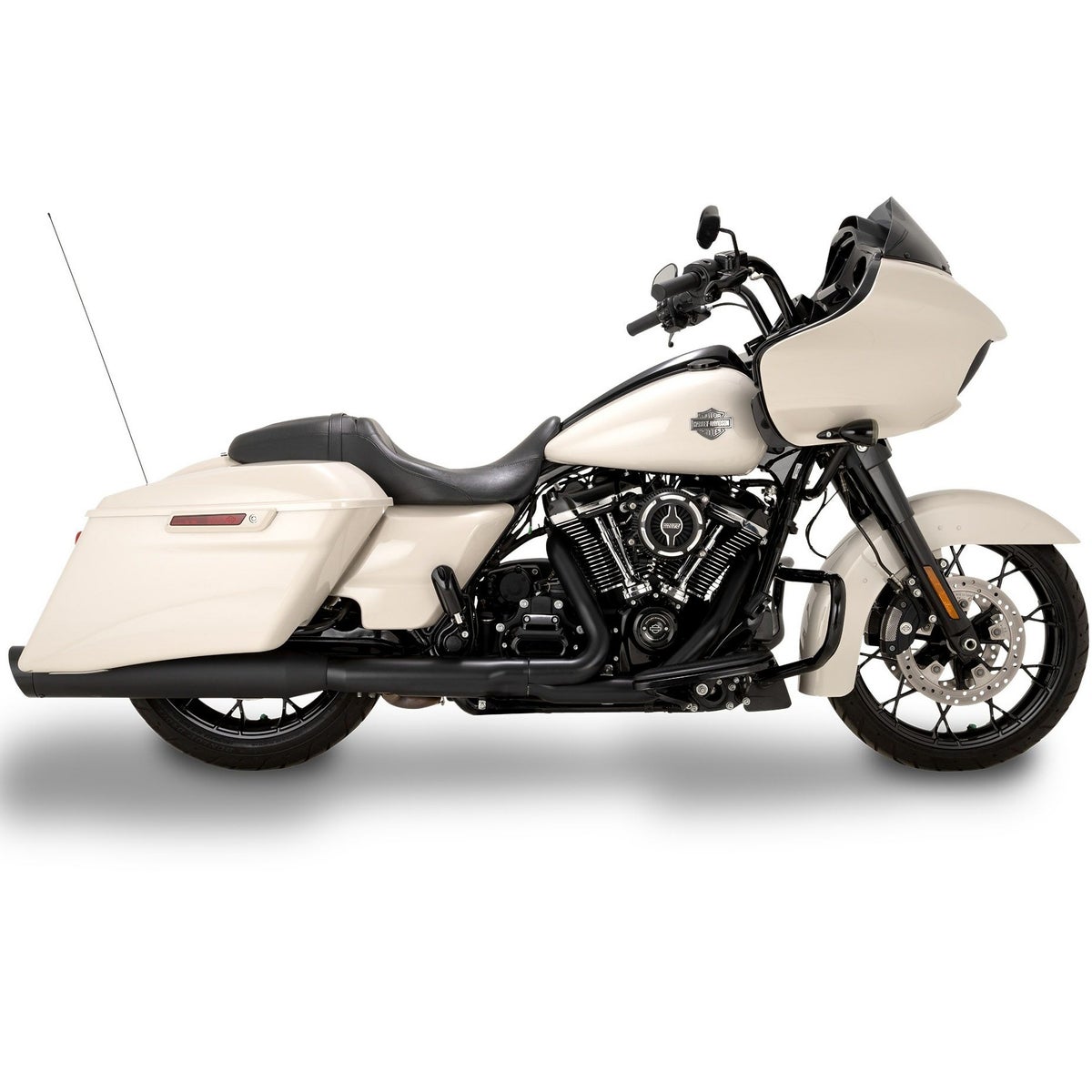 バンスアンドハインズ M8ツーリング レーザーバック 450 スリップオンマフラー (ブラック)3