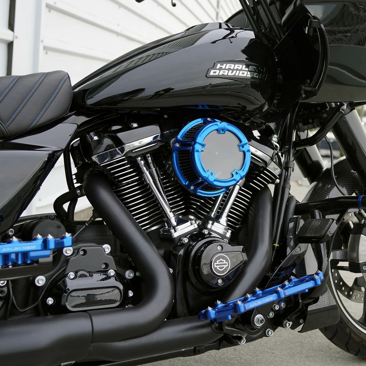 ツーリング、FLソフテイル ダイアモンド・フロアボード (ブルー)4