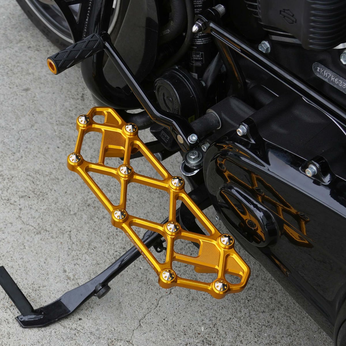 ツーリング、FLソフテイル ダイアモンド・フロアボード (ゴールド)5