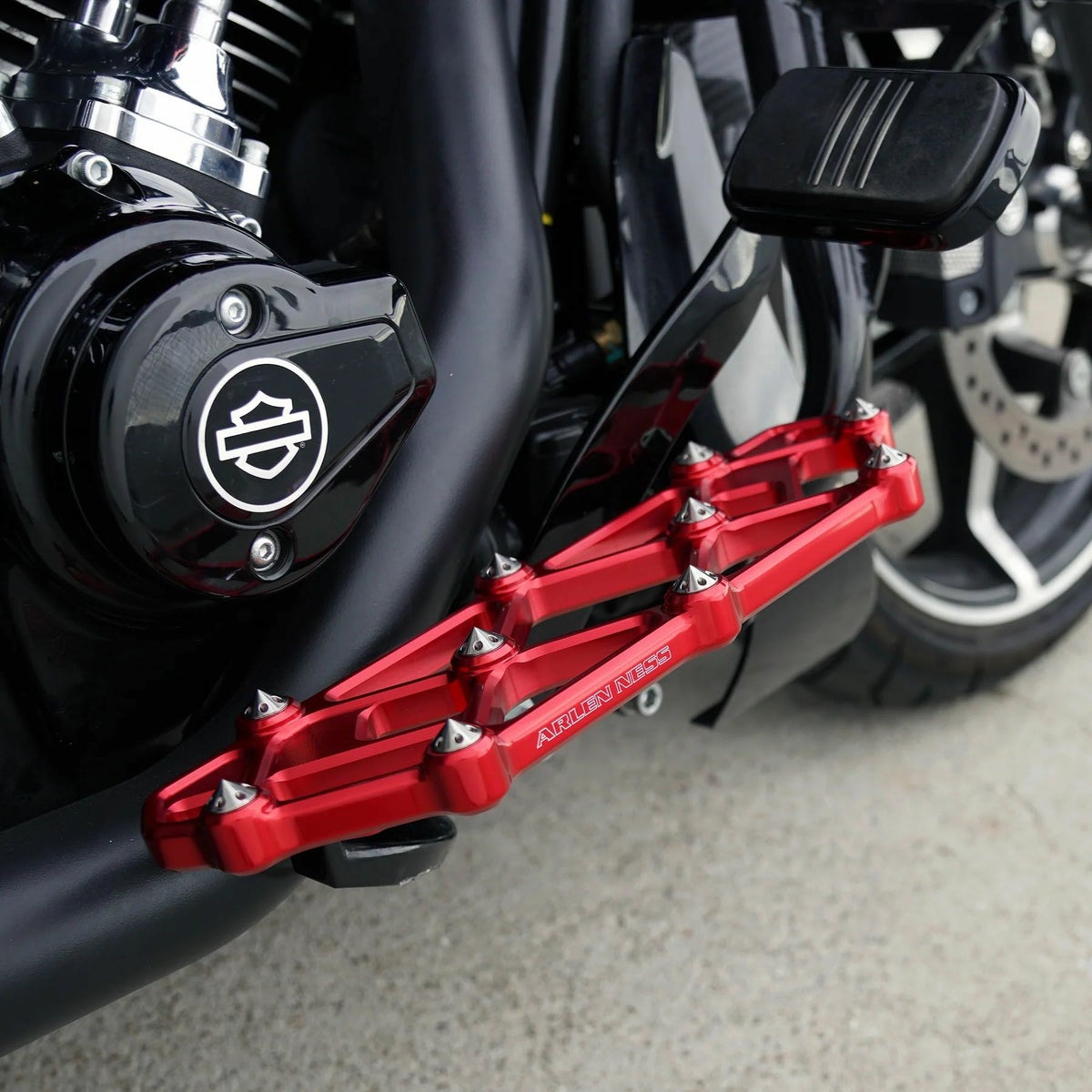  ツーリング、FLソフテイル ダイアモンド・フロアボード (レッド)4