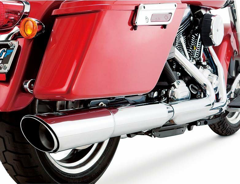 バンス＆ハインズ FLD用 TWIN SLASH 2-INTO-1 スリップオンマフラー-01