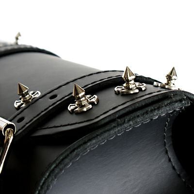 La Rosa Design 本革フォークバッグ　ブラックスタッド-02