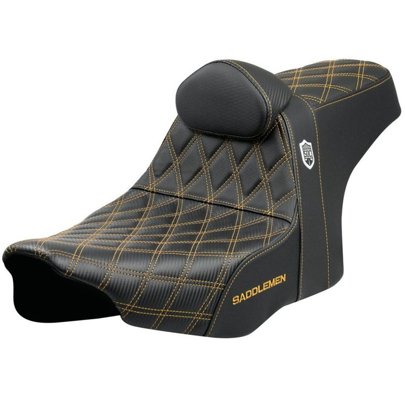 サンディエゴカスタムズ 2024以降 ツーリング プロシリーズ・パフォーマンスシート バックレスト付 (ゴールド)