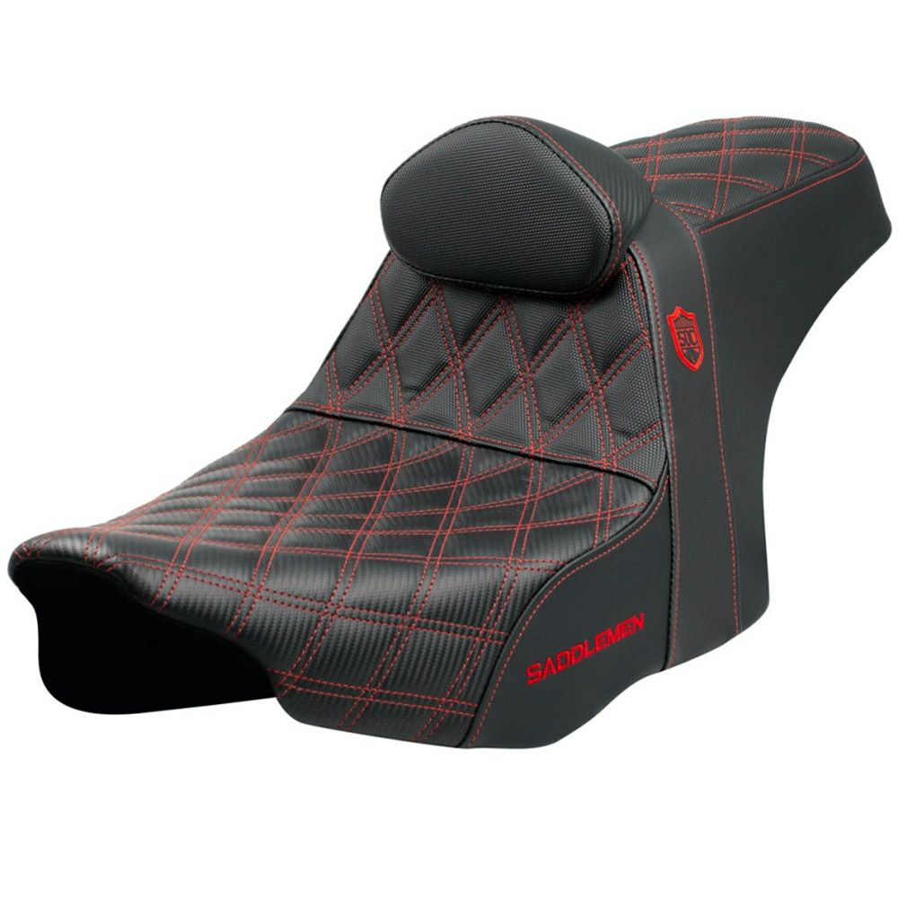 サンディエゴカスタムズ 2024以降 ツーリング プロシリーズ・パフォーマンスシート バックレスト付 (レッド)