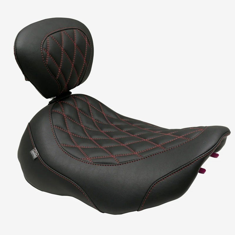  2024以降 ツーリング ワイドトリッパー・ソロシート バックレスト付 (ダークチェリー)