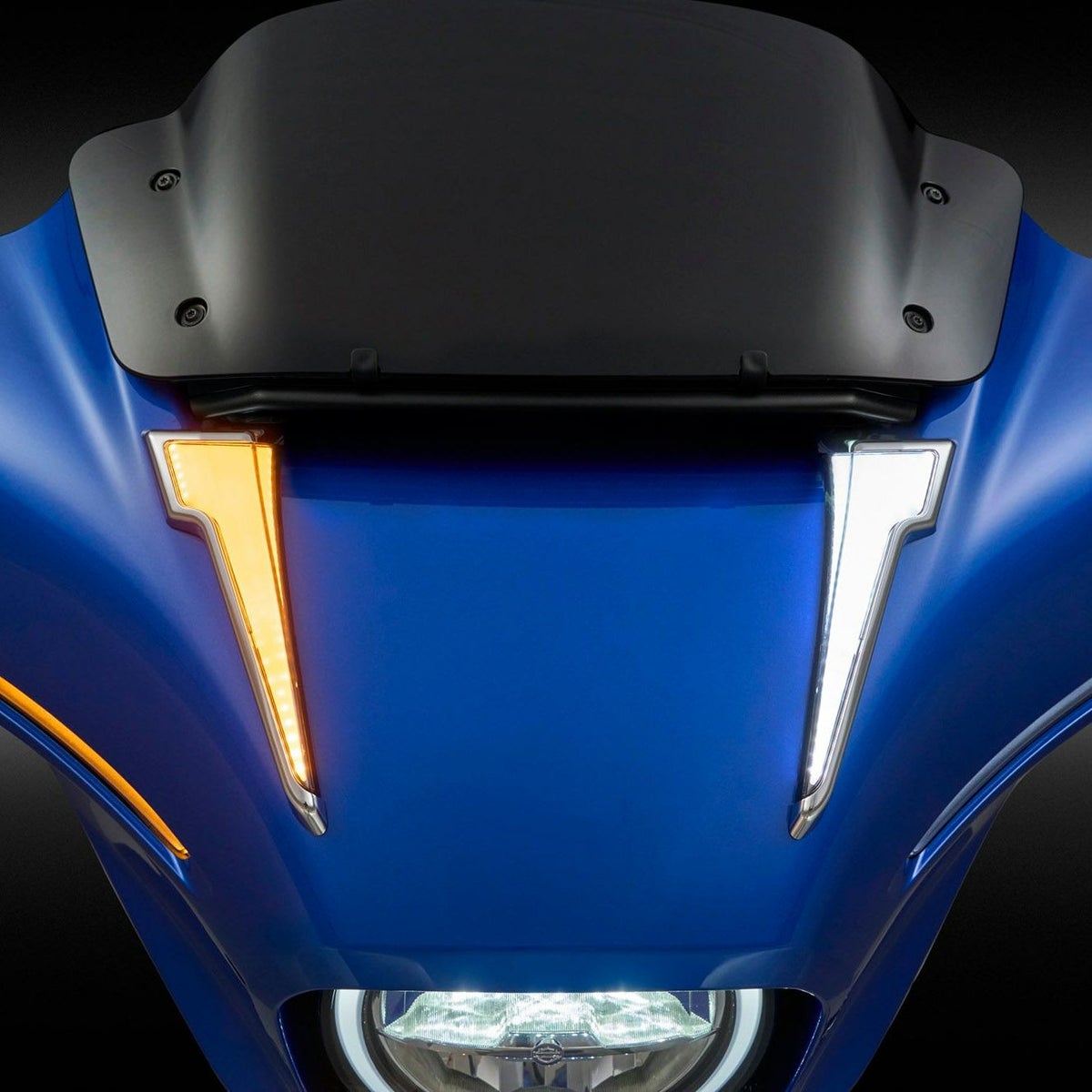 2024以降 ストリートグライド/ウルトラ クイル・LEDフェアリングライト (クローム)