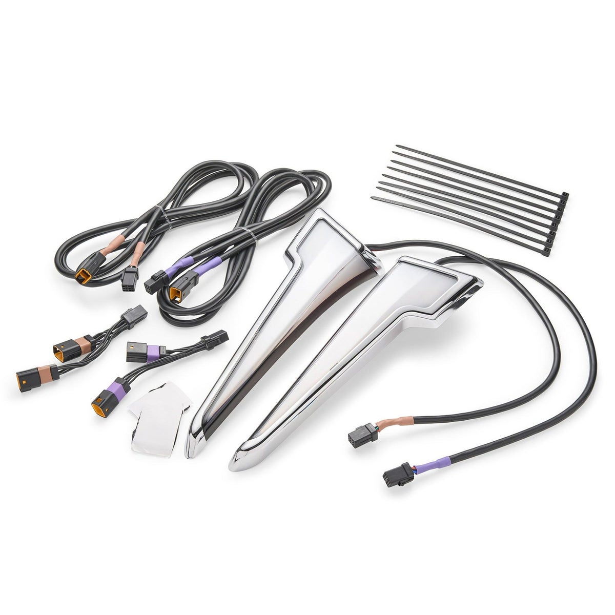 2024以降 ストリートグライド/ウルトラ クイル・LEDフェアリングライト (クローム)3