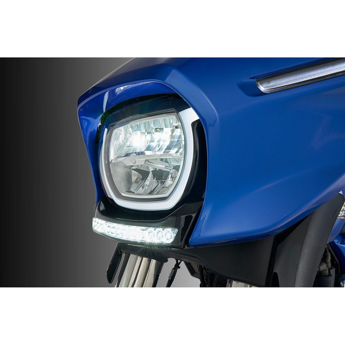 024以降 ストリートグライド/ウルトラ ゴーティー・LEDフェアリングライト (ブラック)2