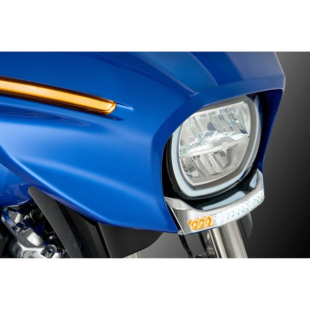 2024以降 ストリートグライド/ウルトラ ゴーティー・LEDフェアリングライト (クローム)3