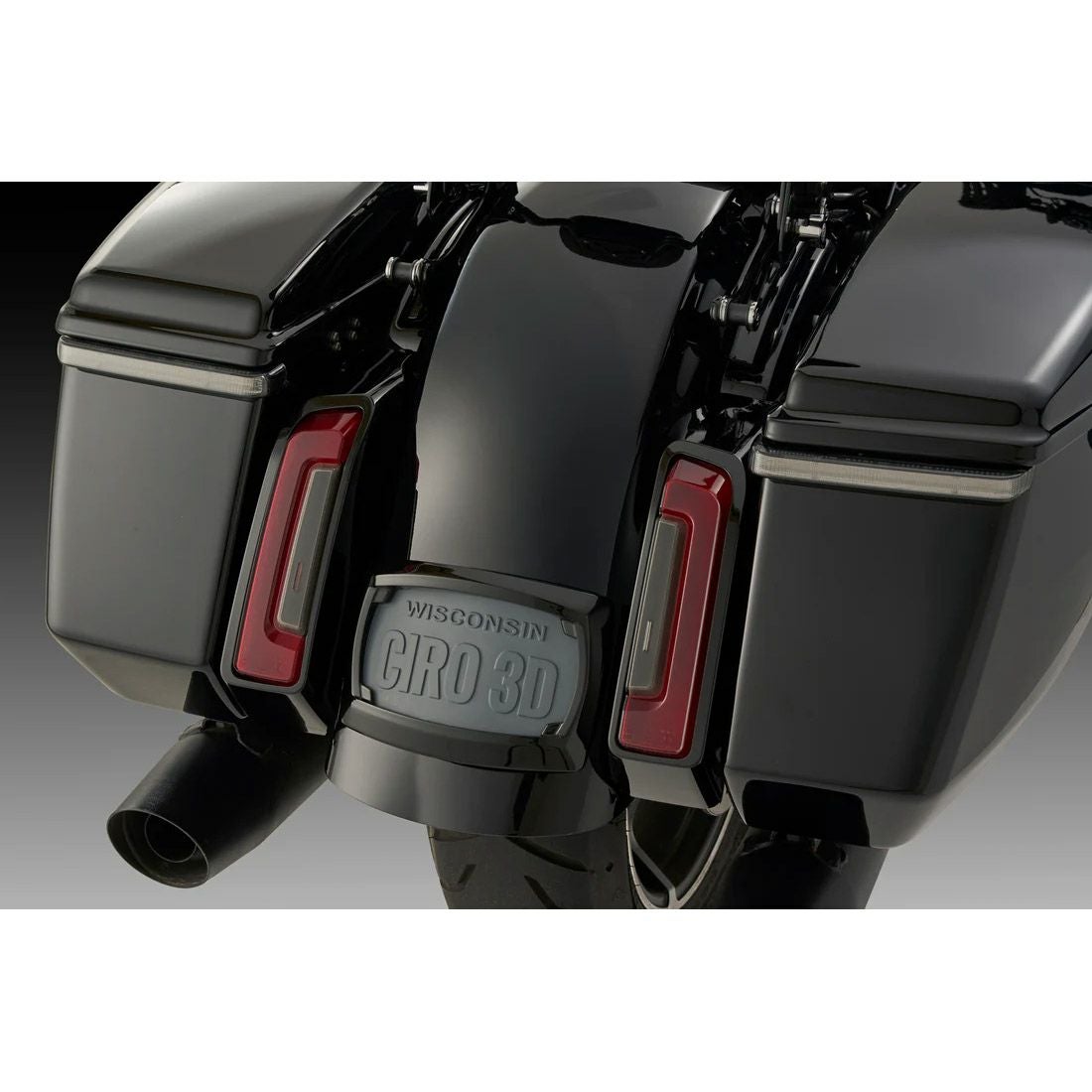 2024以降 ツーリング バッグブレード・LEDサドルバッグライト (スモーク)1