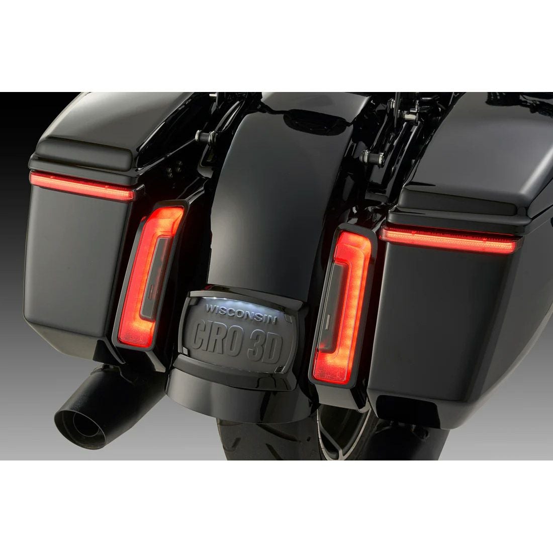 2024以降 ツーリング バッグブレード・LEDサドルバッグライト (スモーク)3