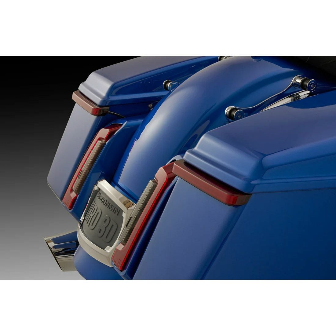 2024以降 ツーリング バッグブレード・LEDサドルバッグライト (レッド)1