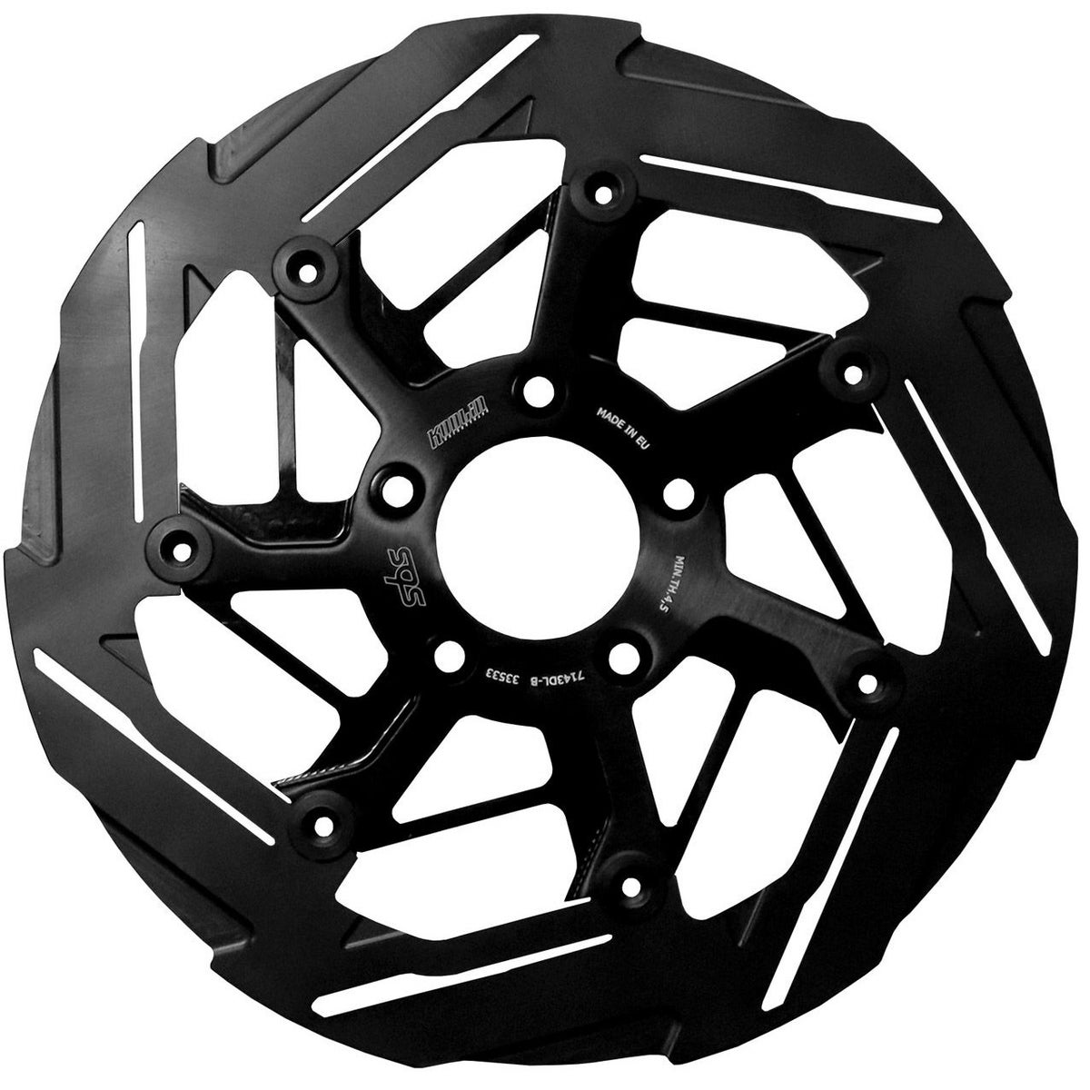  M8 ソフテイル 他 7スポーク・フロントブレーキローター11.8インチ 左用 (ブラック)