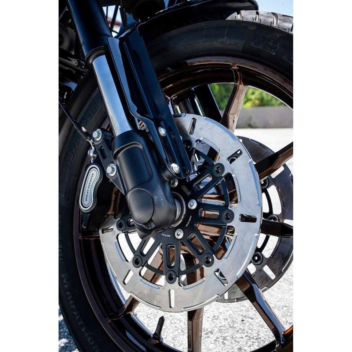 M8 ソフテイル 他 9スポーク・フロントブレーキローター11.8インチ (ポリッシュ)1