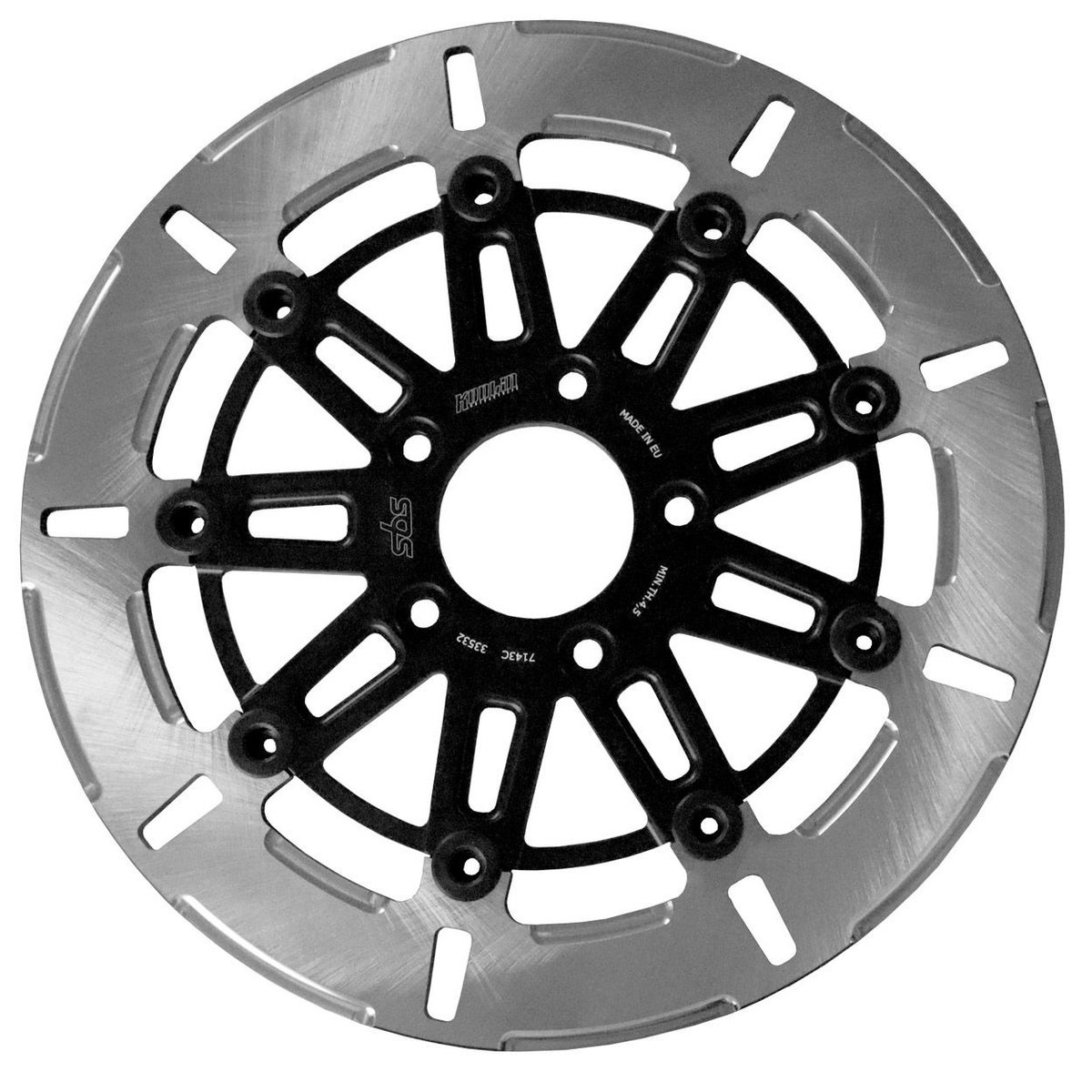 M8 ソフテイル 他 9スポーク・フロントブレーキローター11.8インチ (ポリッシュ)3