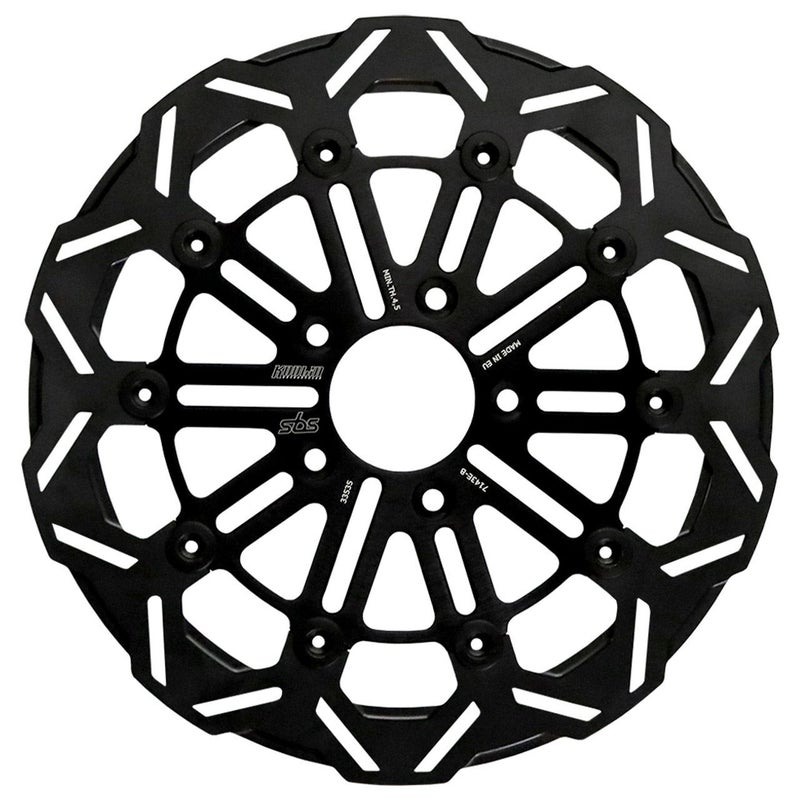 M8 ソフテイル 他 10スポーク・フロントブレーキローター11.8インチ (ブラック)