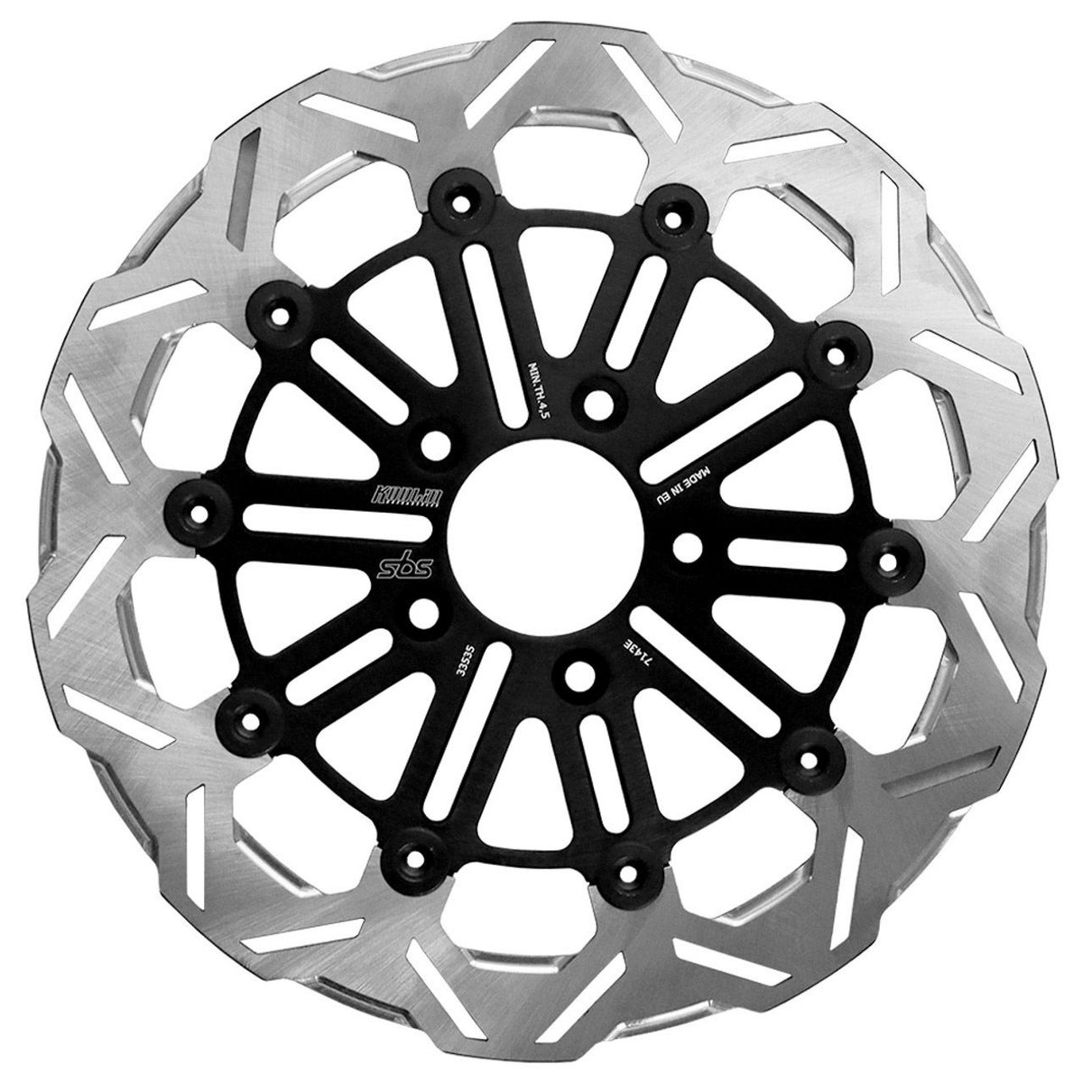 M8 ソフテイル 他 10スポーク・フロントブレーキローター11.8インチ (ポリッシュ)