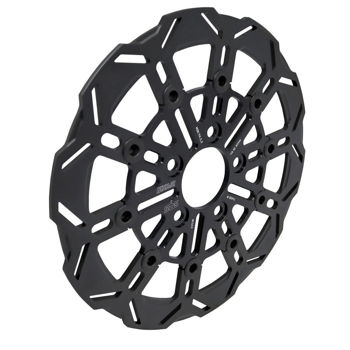  M8 ソフテイル 他 10スポーク・リアブレーキローター11.5インチ (ブラック)2