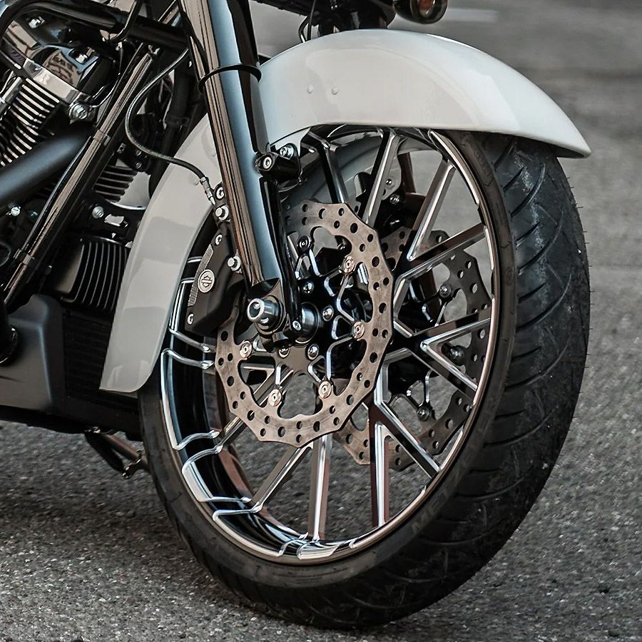 ハーレー ツーリング Fugitive 19インチフロントホイール コントラスト
